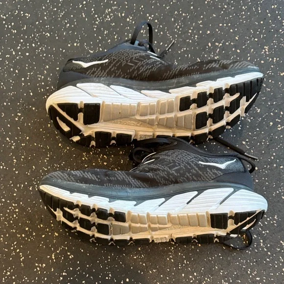 Hoka Black and White Athletic Shoes - Picture 4 of 7